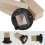 Kit de 2 supports de poteau de pergola carrés 2 x 2, fixation murale robuste 4