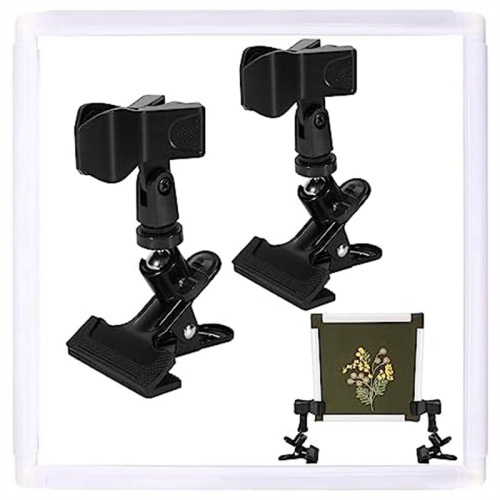 11 x Inch Frame with 2 PCS Adjustable Embroidery Hoop Holder, Square Table Clamp 2