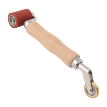 40mm behangrol naad staal, houten handvat siliconen dubbel gebruik messing wiel voor PVC lassen A