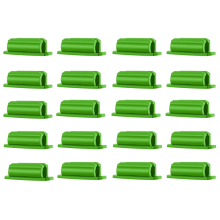 Stiftehalter 20er Set, selbstklebend, Silikon, für Schreibtisch und andere Oberflächen, Grün