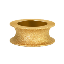 25 mm dicke, goldgelötete Diamant-Steinschleifscheibe für Winkelschleifer, verwendet für Werkzeuge.