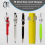 2 Pcs Retractable Pull Pen Pencil Holder, 27.5Inch Holder for Carpenters, Construction Workers, Nurses 9