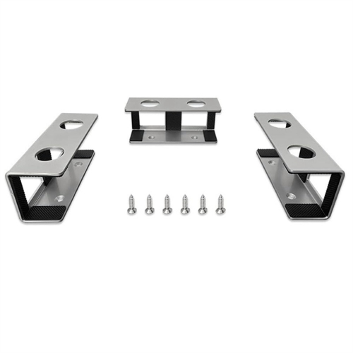 Under Table Laptop Holder Notebook Storage Bracket Stand Mount Desktop Organizer for Home Office Silver 1