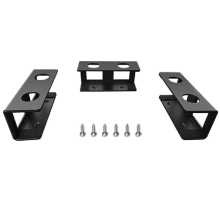 Laptophouder onder tafel, opbergbeugel voor notebook, standaardbevestiging, desktop organizer voor thuiskantoor, zwart