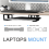 Under Table Laptop Holder Notebook Storage Bracket Stand Mount Desktop Organizer for Home Office Black 6