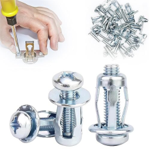 Expansieschroef-bloemmoer, x 20 vorm metalen moer-jackmoeren voor holle wand ijzer kunststof dun A