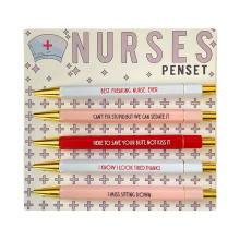 5-teiliges Krankenschwester-Stift-Set mit Stimmungswort, multifunktional, tragbar, lustig, zum Schreiben für den täglichen Gebrauch