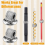 24 Pcs Manganese Steel Pen Holder Self Adhesive Pencil Organizer with Adjustable Spring Loop 7