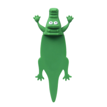 Lustiges Lesezeichen mit gequetschtem Tiermotiv, Noctilucence Light Alligator, Lesezeichen für Kinder, Mädchen, Jungen, Männer und Frauen