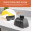 16.4 Ft Magnetic Wall Mount Retractable Belt Barrier, Crowd Control Barrier Fixed Safety with ABS Case 5