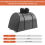 16.4 Ft Magnetic Wall Mount Retractable Belt Barrier, Crowd Control Barrier Fixed Safety with ABS Case 9