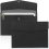 2Pcs Document File Folder, Waterproof Thin PU Leather A4 Envelope Folder Expanding Organizer Portfolio Storage Case 1