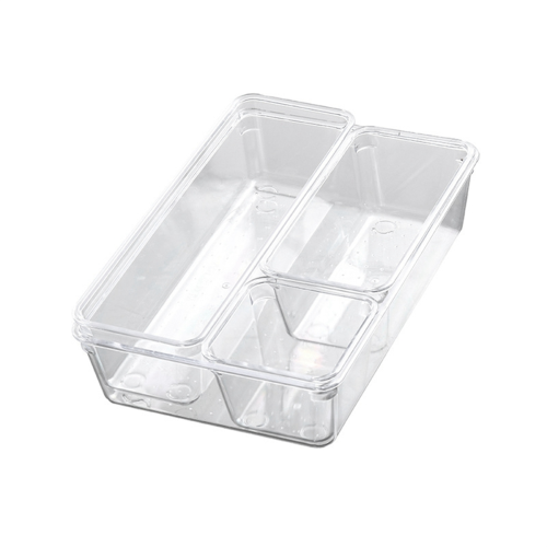 4-pack premium acryl lade organizer trays, scheurbestendig en multifunctioneel