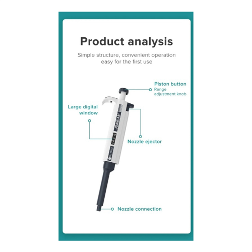 Micropipette Laboratory Automatic Pipette Digital Adjustable Plastic Chemistry Equipment A 2