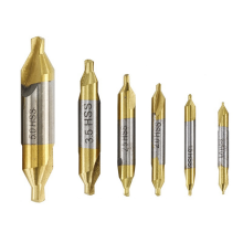 6Pcs High-Speed Steel Center Drill Assembly 1.0 1.5 2 2.5 3.5 5.0 mm Is Suitable for Lathe Metal Processing