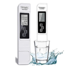 TDS-Messgerät, digitaler Wassertester (TDS, Temperatur- und EC-Messgerät), 0–999 ppm PPM für Hydrokultur, Trinkwasser