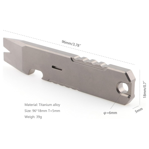 Titaniumlegering koevoet multitool mini koevoet multifunctionele draagbare flesopener voor buiten 2