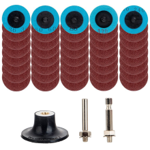 40-teiliges Schnellwechselscheiben-Set, 2 Zoll A/O-Schleifscheiben mit 1/4-Halter, Konditionierung für Schleifmaschinen