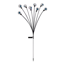 Lampes solaires de jardin effrayantes, 16 LED, oscillantes, étanches, pour cour/pelouse/allée, 2 pièces, rouges