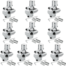 10-pack BPV-31 piercingventiellijnkraansets, verstelbaar voor airconditioners HVAC 1/4 inch, 5/16 inch, 3/8 inch slangen