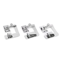 Naaimachine met 3 brede zoomvoeten (1/2 inch, 3/4 inch, 1 inch) voor Singer en andere machines met een lage handgreep