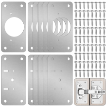 12-pack scharnierreparatieset - Bevestiging van kastdeurplaat voor keukenkastkluisje