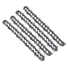 Lot de 4 mini-chaînes de tronçonneuse 6 pouces, pas de 1/4 LP, 37 sections pour tronçonneuse électrique portable