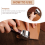 26mm+60mm Leather Edge Roller, Wooden Handle Rolling Craft Seam Roller for 5