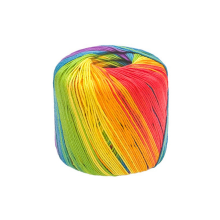 40G/Ball Filato di cotone colorato in pizzo segmentale sfumato fai da te per lavoro a maglia a mano all'uncinetto bambola di abbigliamento A