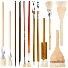 12-teiliges Keramik-Glasurpinsel-Set, Töpferpinsel, Acryl-Aquarellpinsel zum Zeichnen, Künstler, Malen, Studenten, Kinder, Erwachsene