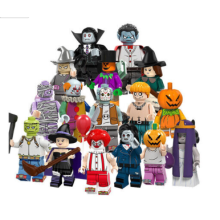 16pcs Halloween pumpkin man Figures Fits Blocks compatible Toy