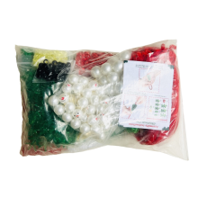 Weihnachtsschmuck zum Selbermachen für Kinder, Perlenset, Party-Weihnachtsbastel-Baumschmuck