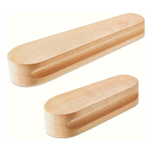 2-pack kleermakersklepels van beukenhout, professioneel naaigereedschap voor het platdrukken van stoffen en het persen van punten (30 cm en 18 cm)
