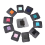 10Pack Pen Holder for , Elastic Clipboard, Planner Random Color 6.5X5cm 6