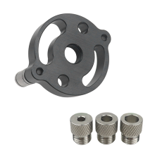 Set houtbewerkingsgereedschap voor het vinden van rechte gaten met een boorhuls van roestvrij staal van 6/8/10 mm