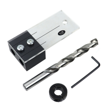 1/2 inch houtbewerkingsset met rechte gaten, verticale perforator en doe-het-zelfgereedschap