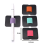 10Pack Pen Holder for , Elastic Clipboard, Planner Random Color 6.5X5cm 2