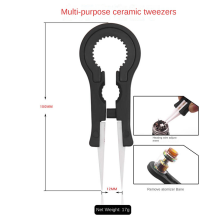 DIY-gereedschapsset, multifunctionele keramische pincet, opvouwbare schaar, borstel, schroevendraaier