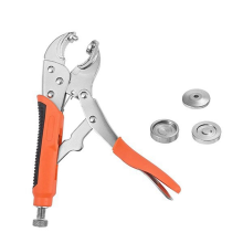 Metall-Druckknopfzange, robustes Befestigungswerkzeugset mit 3 Matrizen, geeignet für die Installation/den Austausch von Leder.