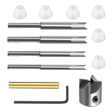 Stift-Trimmer-Kit für die Holzbearbeitung, Trimmsystem mit Schneidwellen aus Kohlenstoffstahl, Set, zur Kit-Vorbereitung