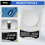 Digital Lab Scale, -Scale 1000G 0.01GAccuracy, Multi-Function High Precision Electronic Scale with 100G Weight 9