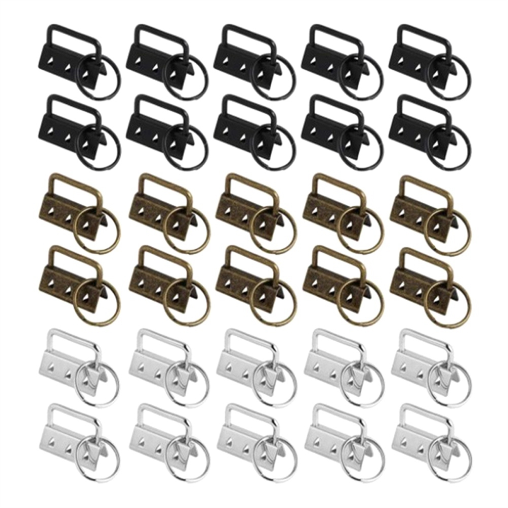 Kit Di Ferramenta Per Portachiavi Da 30 Pezzi Da 32 Mm, Adatto Per Cordini Con Morsetto Da Polso E Strumenti Fai Da Te