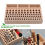 Leather Tools 98-Hole Slotted Beech Tool Rack Carving Punch Diamond Cut Storage DIY 5