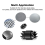 Ensemble de coupe-points pour soudure, forets HSS double face 3/8, feuille hexagonale pour alimentation 8
