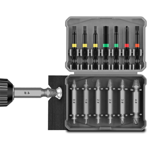 13Pcs Broken Wire Extractor Multifunctional Screw Take Word Plum Hexagon Screwdriver Head. 2