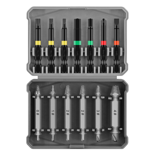 13Pcs Broken Wire Extractor Multifunctional Screw Take Word Plum Hexagon Screwdriver Head. 1