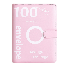 100-Tage-Challenge Geldspar-Ordner Lederumschlag-Ordner, einfach, spannend und lohnend