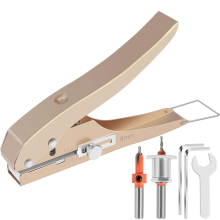 Enkelvoudige perforator 8 mm, zware perforator, kantenbandponstang met schaalverdeling voor papieren kaarten, plastic karton