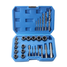 26-Piece Hex Screw Tool Sleeve Broken Wire Extractor is Used to Remove Damaged Studs, Bolts and Screws.