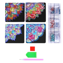 Lesezeichen, 4 süße Lesezeichen mit Diamantkunst für Buchliebhaber, DIY-Ecklesezeichen-Sets